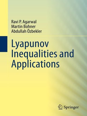 cover image of Lyapunov Inequalities and Applications
